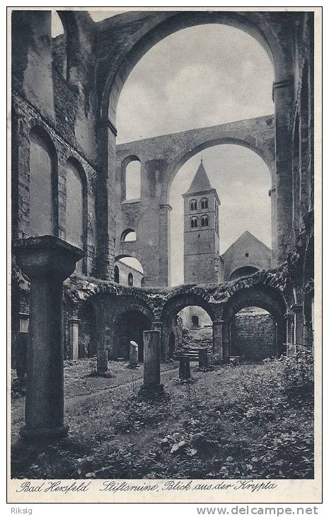 Bad Hersfeld  Stiftsruine  Blick Auf Der Krypta  A-834 - Bad Hersfeld