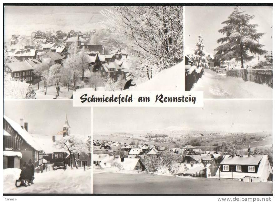 AK Schmiedefeld Am Rennsteig, Gel, 1978 - Schmiedefeld