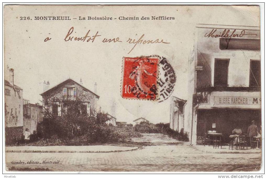 93 Montreuil La Boissière Chemin Des Neffliers - Montreuil