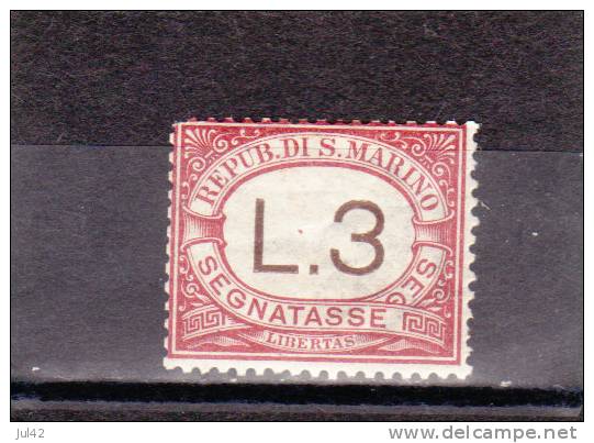 1897-1919 Segnatasse, Portomarken, Due  Sassone 7* 3L. MH Mi. Porto 7, Yv. Taxe 7          008 - Strafport