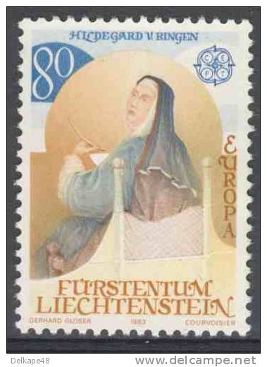 Liechtenstein 1983 Mi 817 YT 758 Sc 755 ** Hildegard Von Bingen (1098-1179) German Writer / Schriftstellerin - Schrijvers