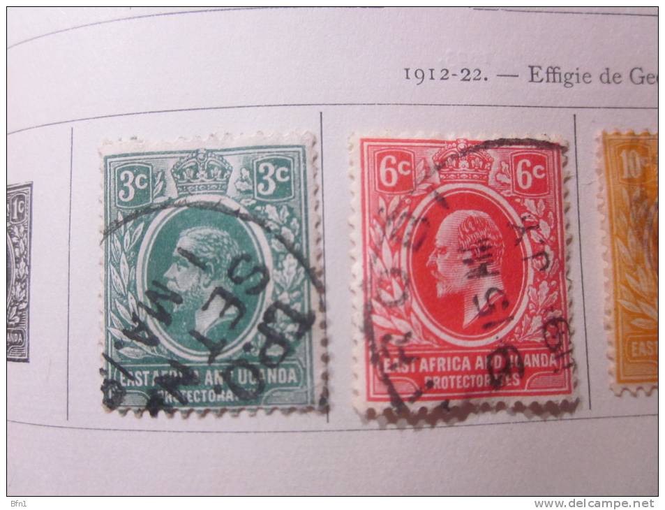 COLLECTION TIMBRES  UNION DE L'AFRIQUE DU SUD  ANGLAISE  DEBUT 1913 OBLITERES AVEC CHARNIERES