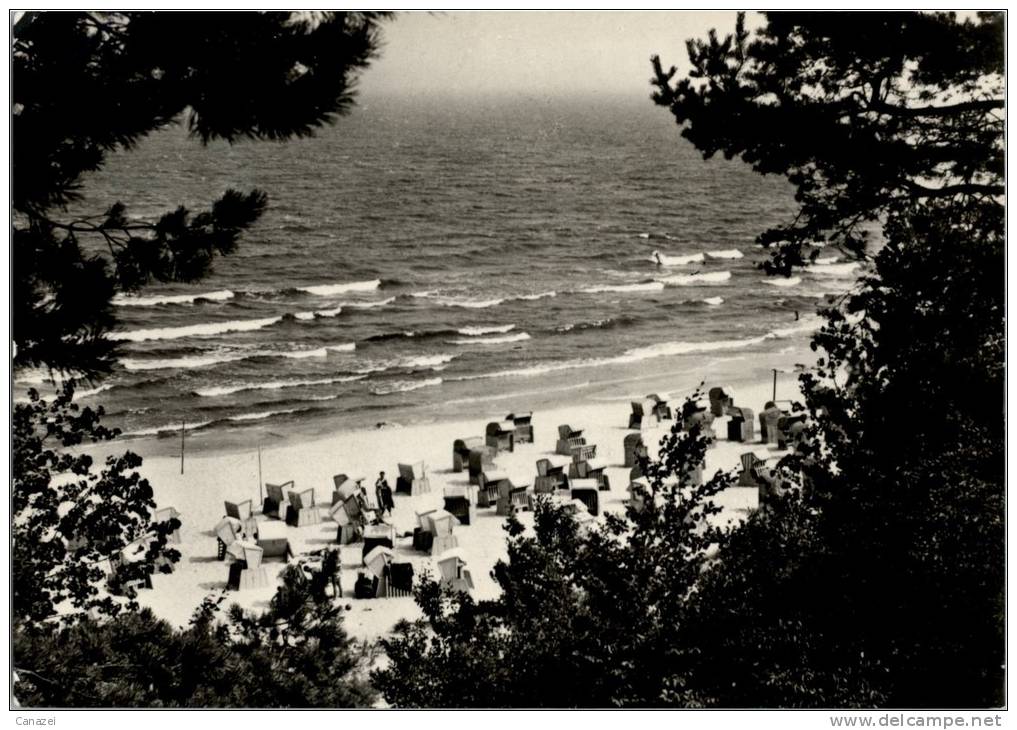 AK Bansin / Kr. Wolgast, Strand, Gel, 1977 - Usedom