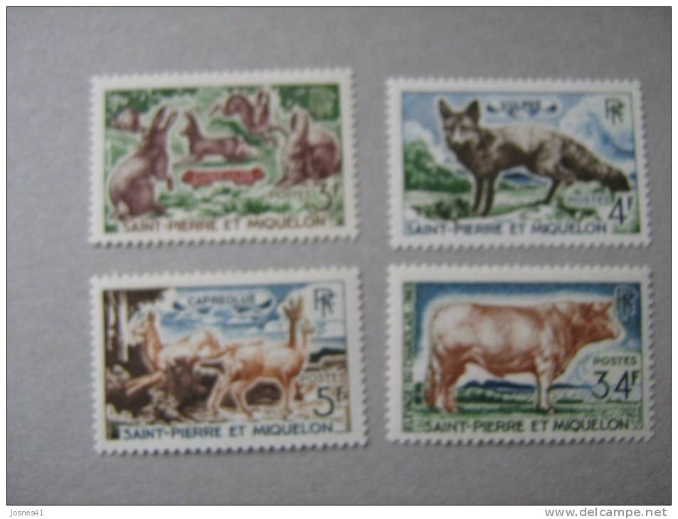 S P M    P 372/375  * *  ANIMAUX - Unused Stamps