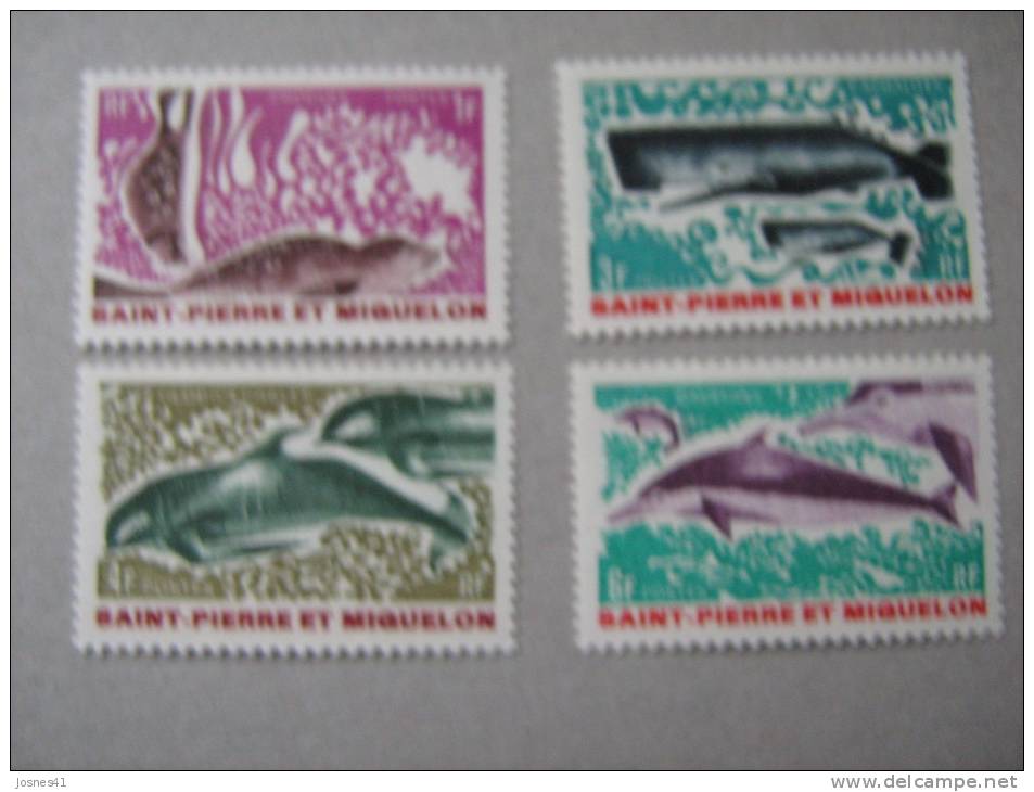 S P M    P 391/394  * *  ANIMAUX MARINS   CACHALOTS.. - Unused Stamps
