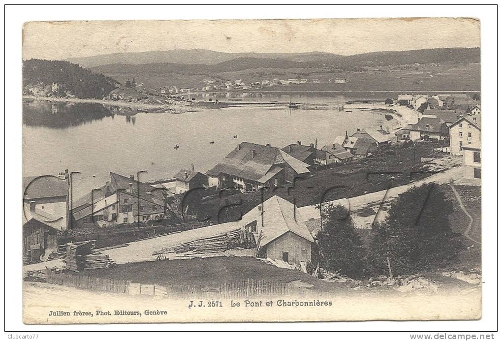 Le Lieu (Suisse, Vaud) :Scierie Et Vue Générale En Direction Du Pont En 1910 (animée). - Le Lieu