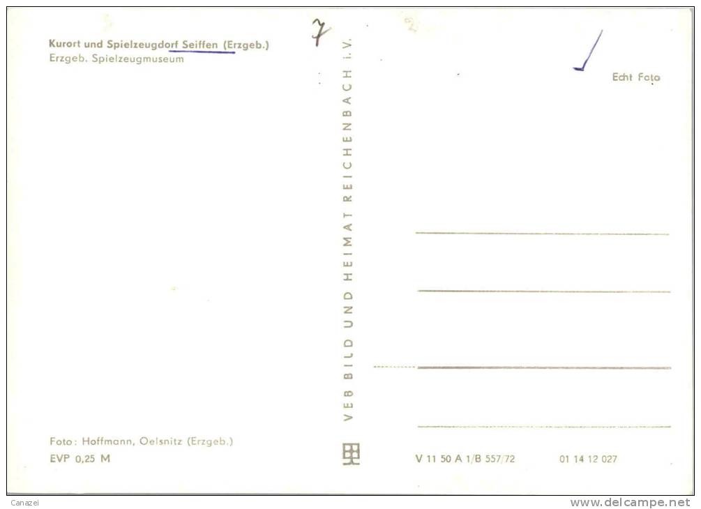 AK Seiffen, Spielzeugmuseum, Ung, 1972 - Seiffen