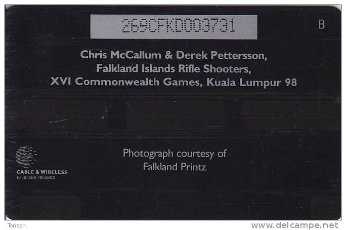 Falkland Islands,  FLK269D, Rifle Shooting, 2 Scans.   269CFKD. - Falkland Islands