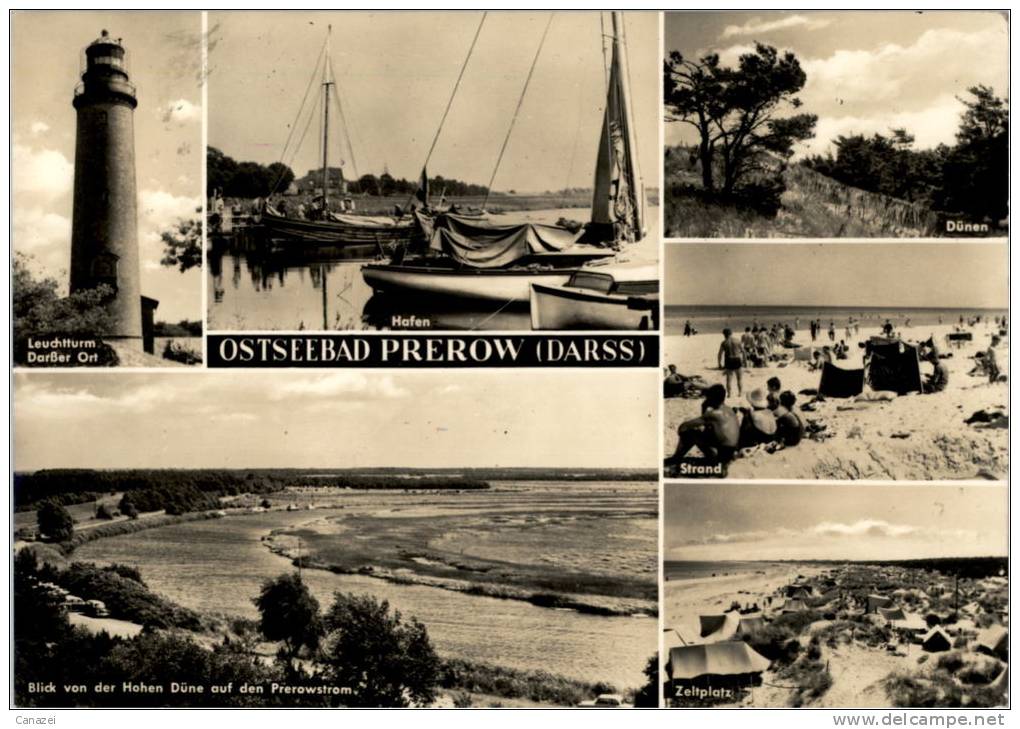 AK Prerow, Leuchtturm, Hafen, Gel, 1971 - Seebad Prerow