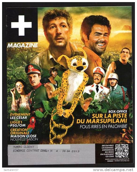 Magasine Magazine CANAL PLUS Programmation FEVRIER 2013 N° 133 FRANCE - Zeitschriften