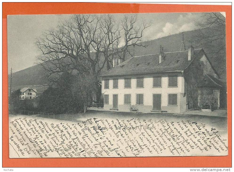 U094, St. Blaise , Saint Blaise, Le Grand Tilleul,précurseur, Circulée 1902 - Saint-Blaise