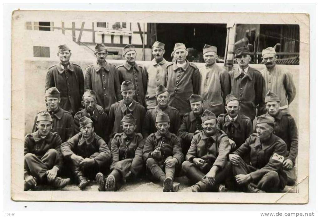 Cpa Carte Photo Stalag IX B Guerre 39-45   Cachet Au Dos     PONT26 - Guerre 1939-45