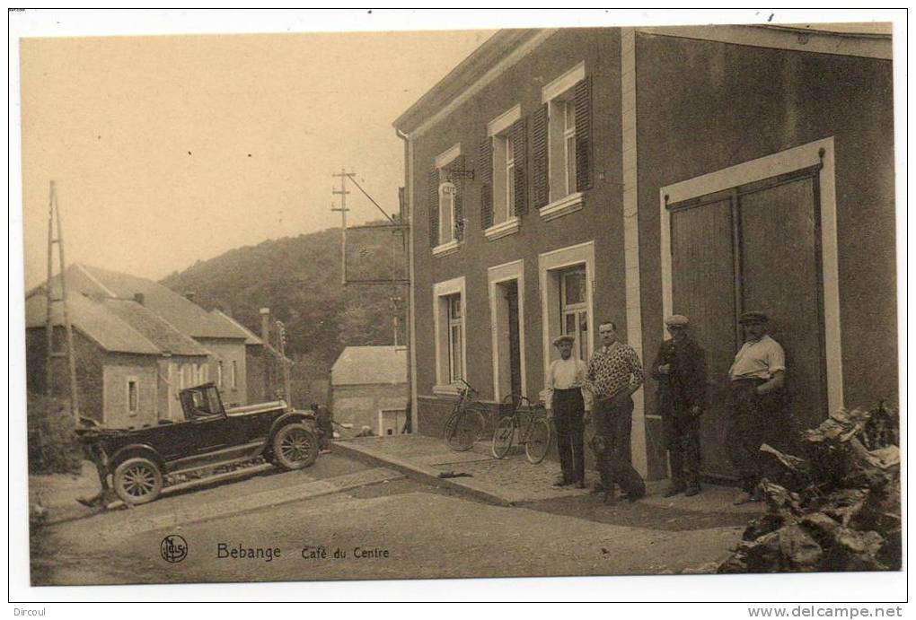 23712  -  Environs De Messancy -   Bébange  Café Du Centre Ancienne Voiture - Messancy