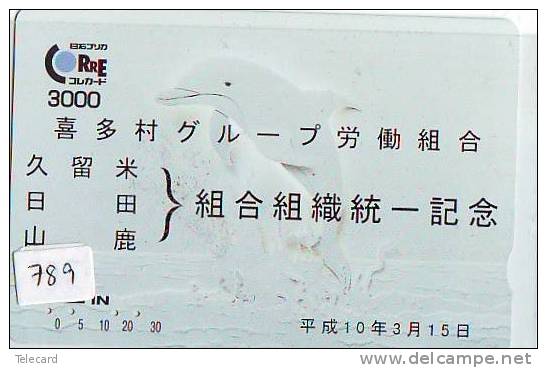 Carte Prépayée  Japon  * DAUPHIN * DOLPHIN (789) Japan PREPAID CARD * DELPHIN * GOLFINO * DOLFIJN * - Delfines
