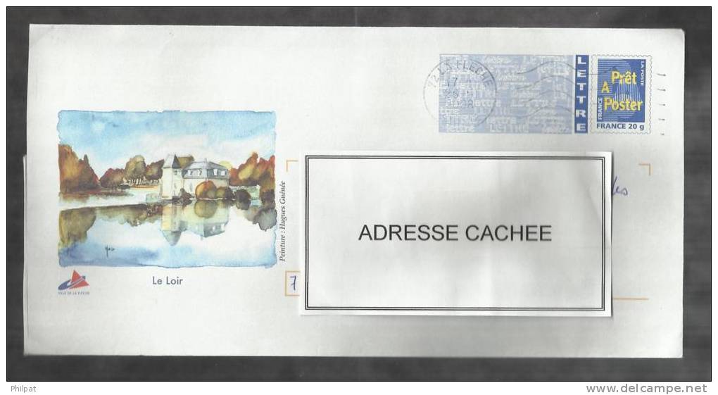 ENTIER POSTAL  PAP PRET A POSTER  LA FLECHE SARTHE 72 LE LOIR - Enveloppes Repiquages (avant 1995)
