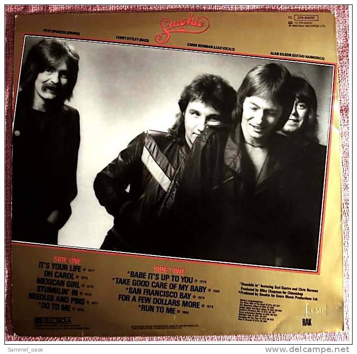 LP Vinyl  -  Smokie  - Greatest Hits Volume 2  -  Von EMI Electrola  -  Nr. 1C 074-64051  -  Von 1980 - Disco, Pop
