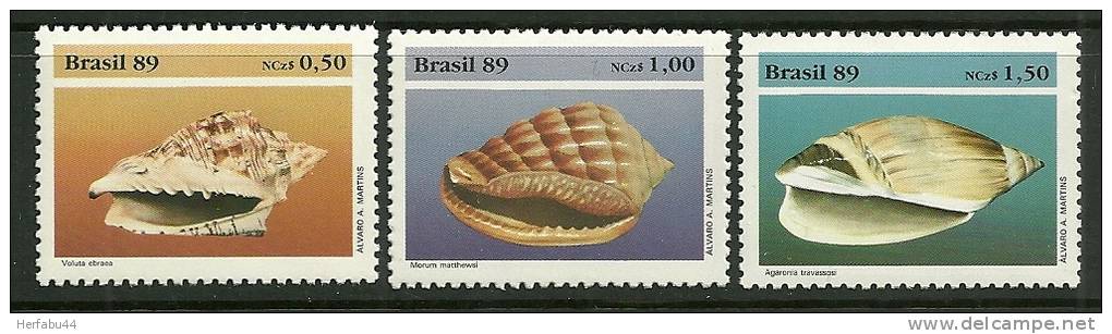 Brazil      " Conchs- Wildlife Conservation"      Set     SC# 2205-07   MNH** - Ungebraucht