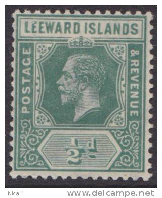 LEEWARD IS KEVII 1912 1/2d SG 47a HM XZ215 - Leeward  Islands