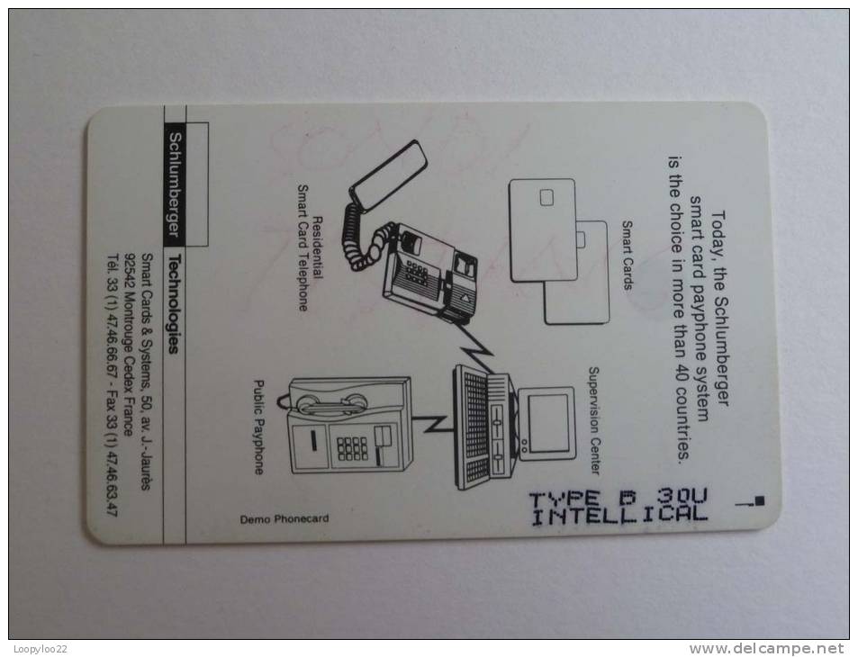 INDONESIA - Schlumberger Test - Bandung Trials - Type B 30 Units - Intellical - (IND2) - Indonésie