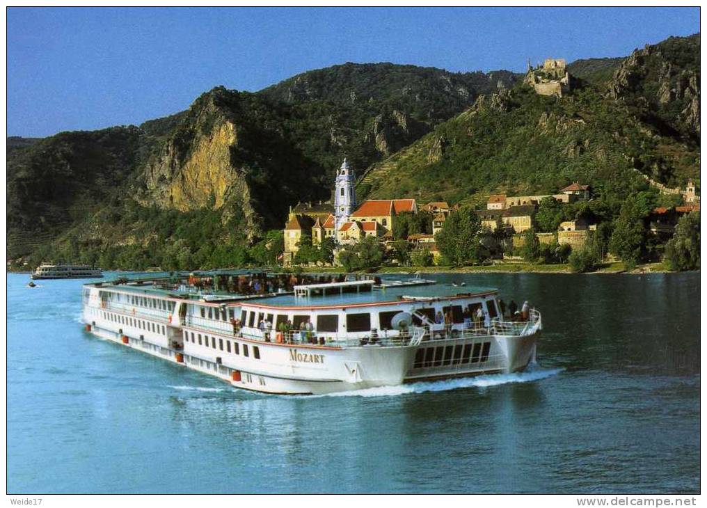 01590 Motorschiff MOZART Bei Dürnstein Auf Der Donau - Erste Donau-Dampfschiffahrts- Gesellschaft - Dampfer