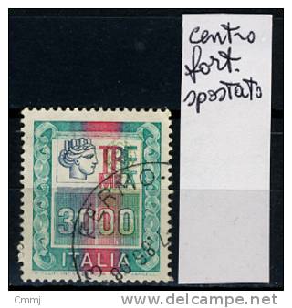 1978 -  Italia - Italy -  Catg. Sass. 1054Aa  Alto VAlore L.3000 Siracusana Spostata  - Used - (H24022013....) - Variétés Et Curiosités