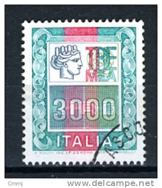 1978 -  Italia - Italy -  Catg. Sass. 1054Aa  Alto Valore L.3000 Siracusana Spostata - Used - (H24022013....) - Variétés Et Curiosités