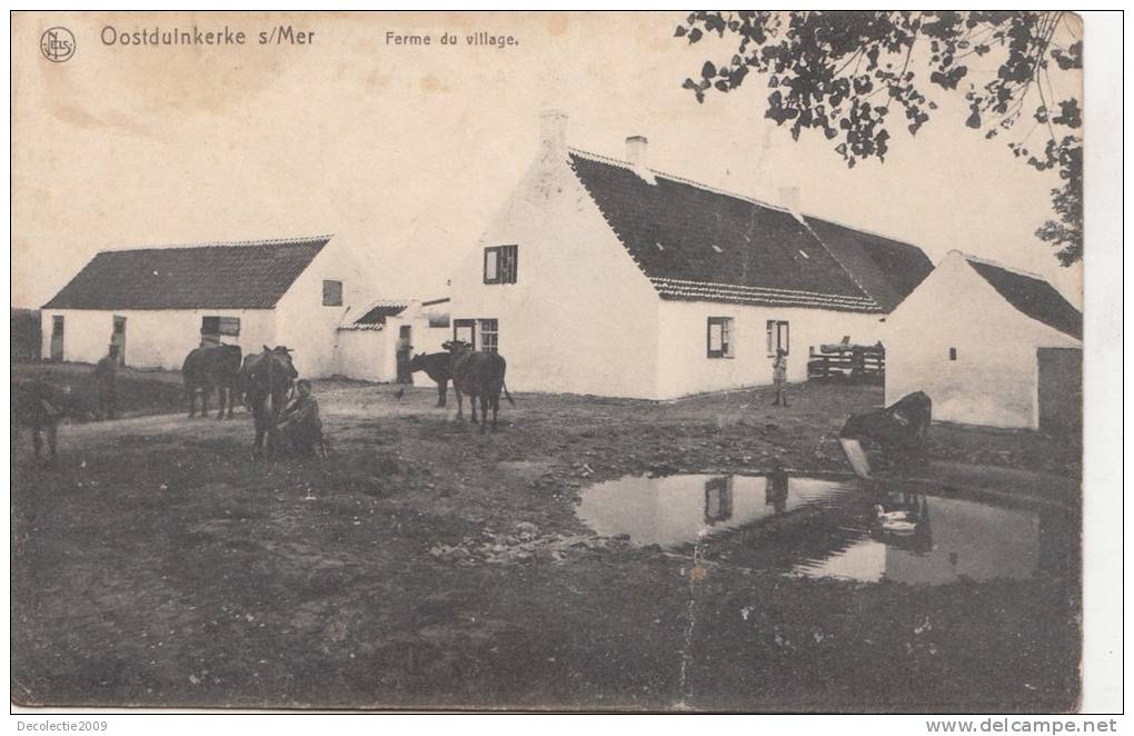 BR55046 Ferme De Village Cow Vaches Oostudinkerke Sur Mer   2 Scans - Oostrozebeke