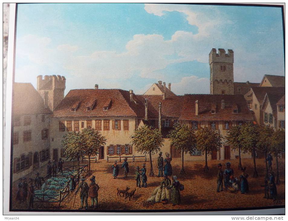 CH SUISSE Bale/Basel Barfûsserplatz JJ SCHNEIDER Um 1820 N°42 Marché Aux Porcs Tours - Bâle