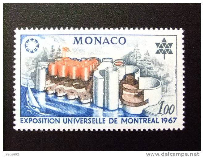 MONACO 1967 EXPO UNIVERSAL MONTREAL     Yvert &Tellier Nº 727 ** MNH - 1967 – Montréal (Canada)