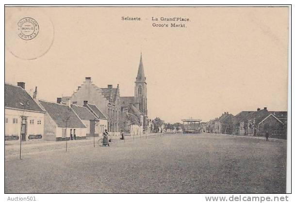 16844g GROOTE MARKT - Grand'Place - Kiosque à Musique - Selzaete - 1913 - Zelzate