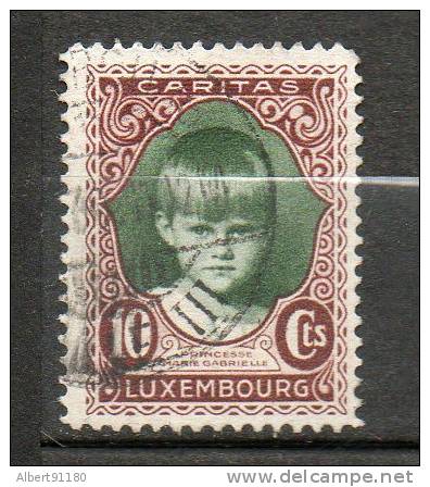 LUXEMBOUG  Princesse Marie-Gabrielle 1929 N°214 - 1926-39 Charlotte Right-hand Side