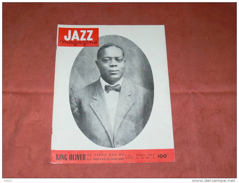 JAZZ MAGAZINE   AVRIL  1957  N° 26  / KING OLIVER / SONNY PARKER / ELLA FITGERALD / THELONIUS MONK / PAUL CHAMBERS / - Music