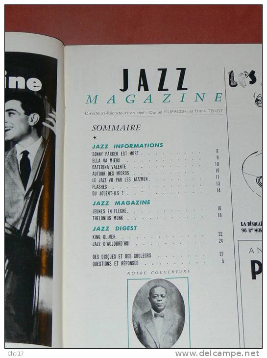 JAZZ MAGAZINE   AVRIL  1957  N° 26  / KING OLIVER / SONNY PARKER / ELLA FITGERALD / THELONIUS MONK / PAUL CHAMBERS / - Music