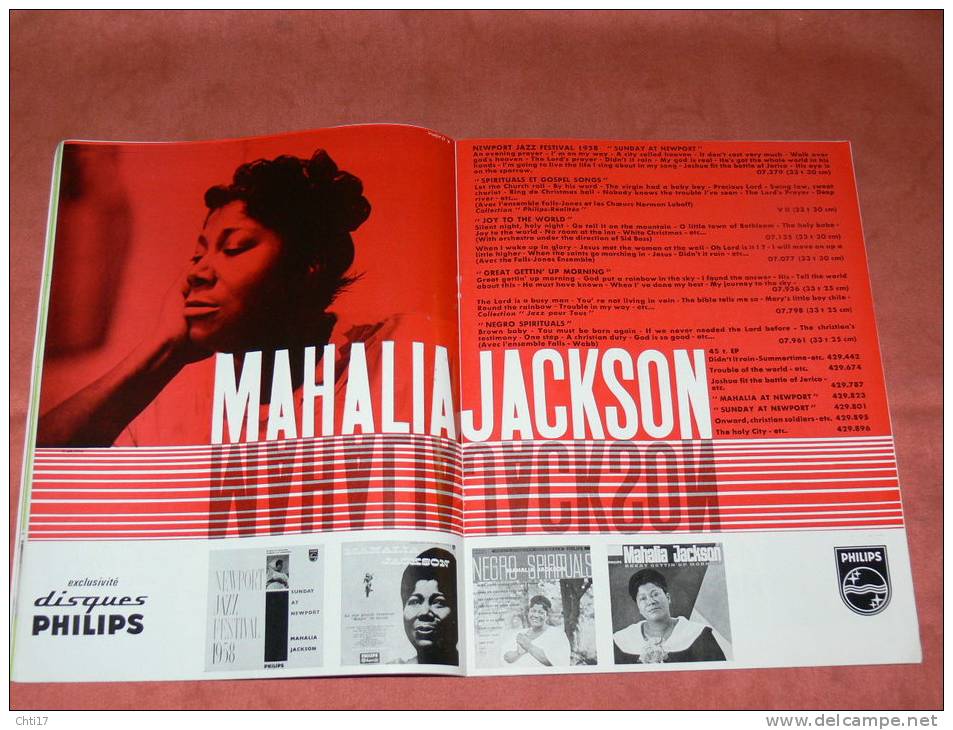 JAZZ MAGAZINE AVRIL 1961  N° 69  MAHALIA JACKSON / HENRI RENAUD / JR MASSON / LE SOUL - Musica