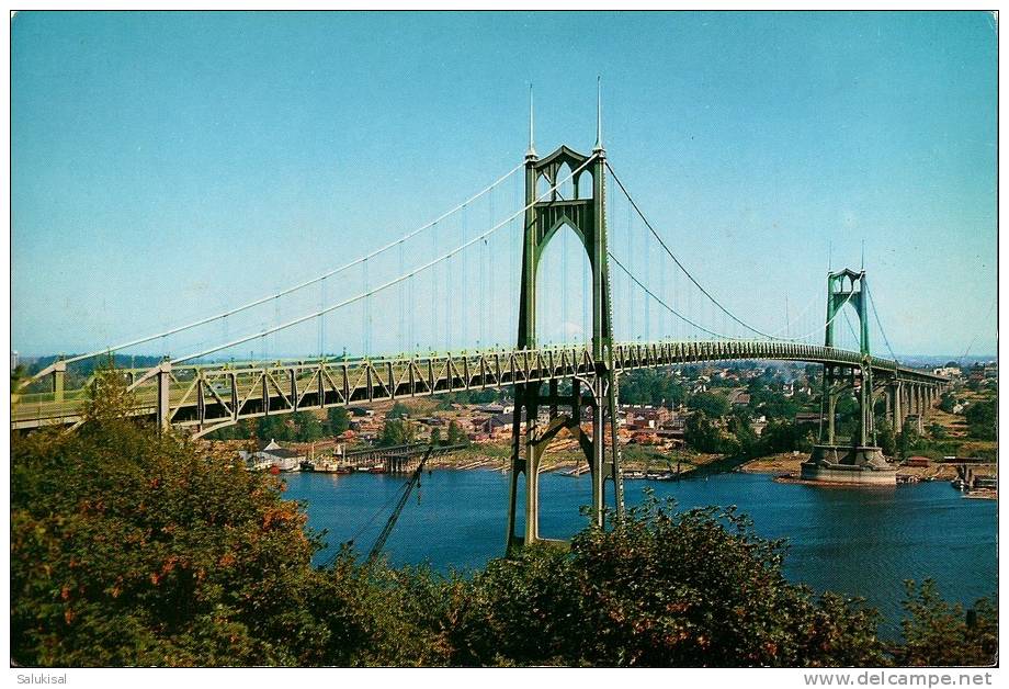 St. Johns Bridge, Portland, Oregon   ~  Giant Post Card - Portland