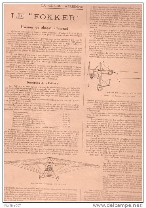 Aviation  Avion De Chasse Allemand   LE FOKKER  + Le Courronnement Du Mikado  Japon Japan - Zonder Classificatie