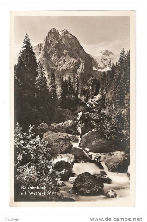 CPA :Suisse : Reichenbach Mit Wetterhorn - Reichenbach Im Kandertal