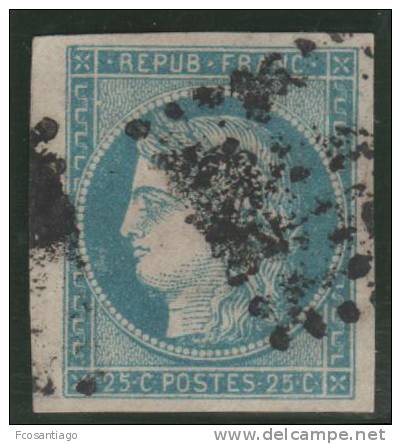 FRANCIA1850 (COLONIAS) - Yvert #4 - VFU - Ceres