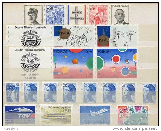 !! AFFAIRE !!  FRANCE / Lot De Timbres ** COTE > 100.00 Euro à 18 % / 2 SCANS (ref 4058) - Collections