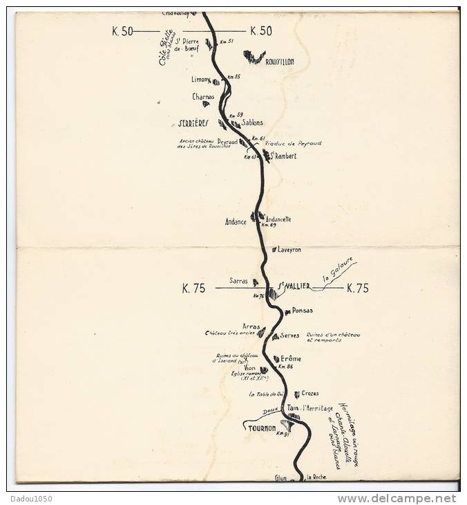 Le Rhone ,de Lyon à Avignon - Cartes Géographiques