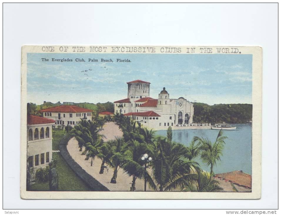Florida Palm Beach The Everglades Club 1928  2 SCANS - Palm Beach