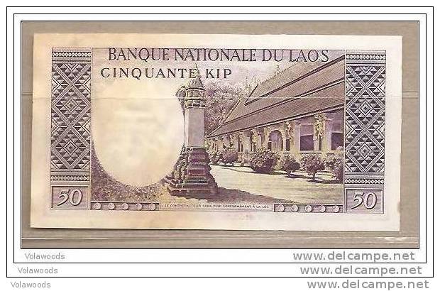 Laos - Banconota Circolata Da 50 Kip - Laos