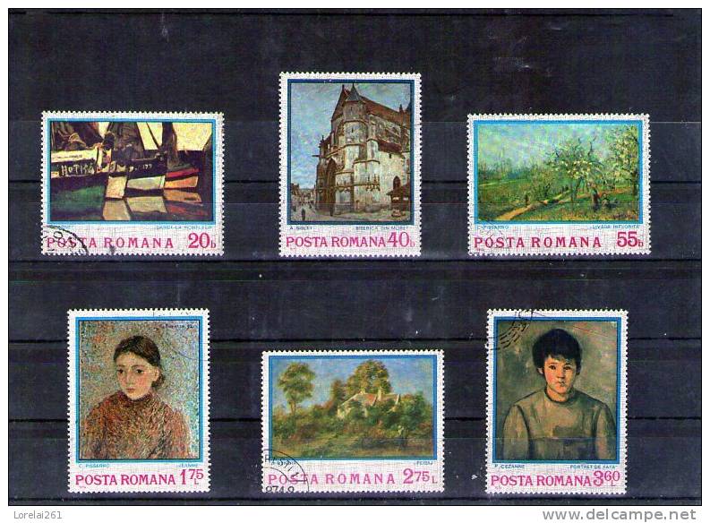 1974 PEINTURE IMPRESSIONNISTE  YV= 2822/2827 - Gebruikt