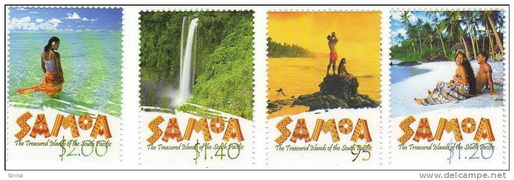 Samoa / Nature / Treasured Island Of The South Pacific / Waterfalls / Beach - Samoa