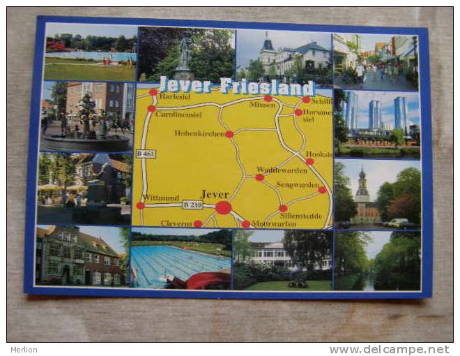 Jever Friesland - Map Karte      D98806 - Jever