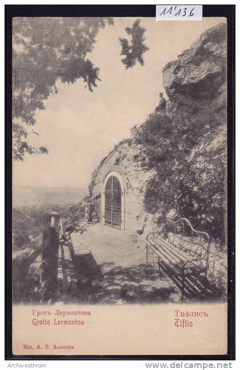 Tiflis (Tbilissi) - Ca 1900 : Grotte Lermontov (11´136) - Russie