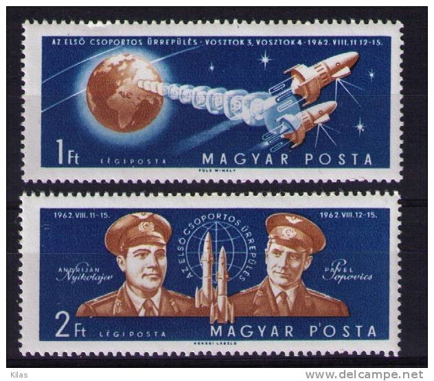 HUNGARY   1962 Vostok 3 & 4 - Europe