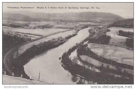 West Virginia Berkeley Springs Potomac Panorama Albertype - Otros & Sin Clasificación