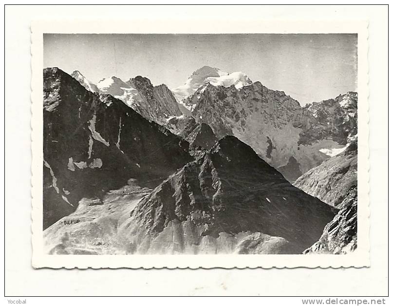 Photo, Lieux, Massif Du Pelvoux (05) - Barre Des Ecrins - Dim. : 9 X 6.5 Cm - Lieux