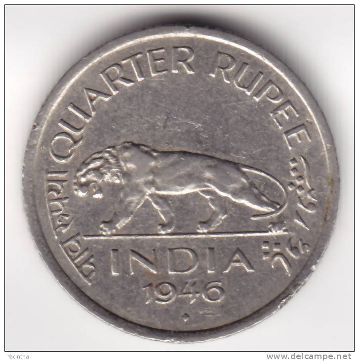 @Y@    BRITISH INDIA  1/4 Rupee  1946    (2273) - Inde